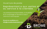 Ouverture de poste - Ventes et service à la clientèle